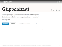 Tablet Screenshot of giapponizzati.com